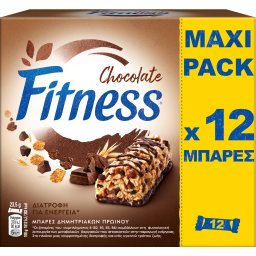 FITNESS | Μπάρες Δημητριακών Σοκολάτα 12x23.5g
