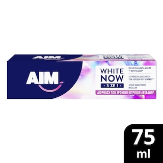 AIM | Οδοντόκρεμα White Now 3σε1 Forever Young 75ml