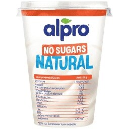ALPRO | Φυτικό Επιδόρπιο Σόγιας Χωρίς Ζάχαρη 400g