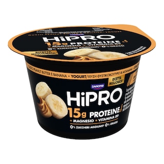 HIPRO | Επιδόρπιο Γιαουρτιού HiPro Proteine Φυστικοβούτυρο & Μπανάνα 160g