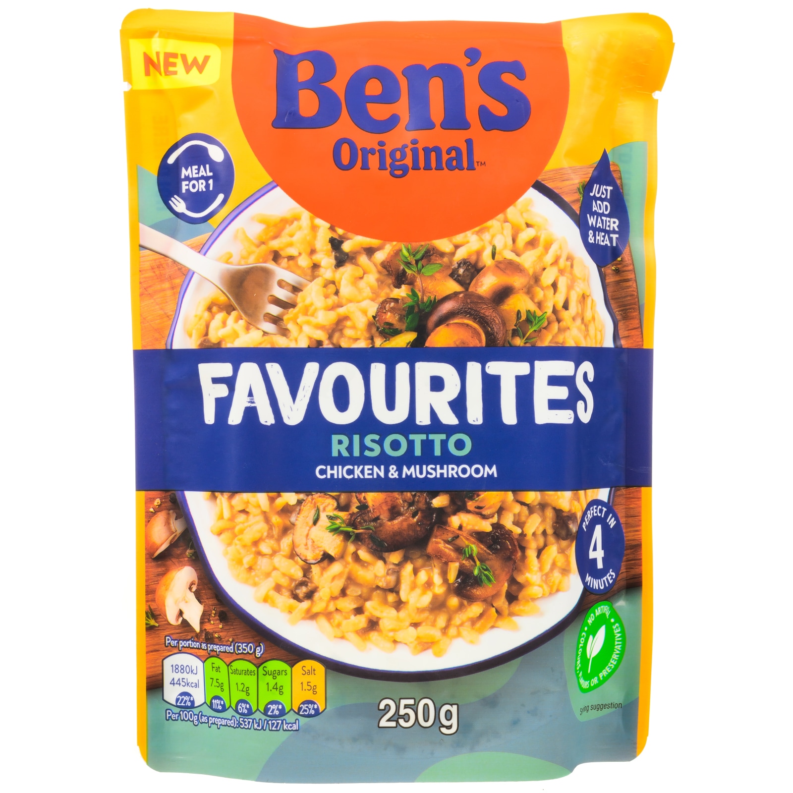 BEN'S Ριζότο Favourites Κοτόπουλο Μανιτάρια 250g