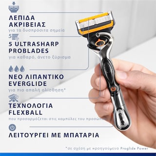 GILLETTE | Ξυριστική Μηχανή Proglide Power + 1 Ανταλλακτικά 1 Τεμάχιο