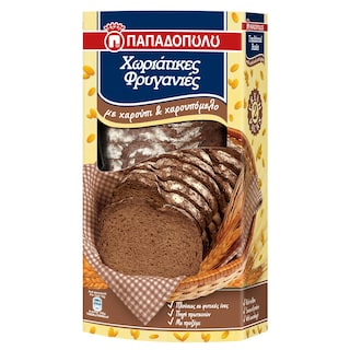 ΠΑΠΑΔΟΠΟΥΛΟΥ | Φρυγανιές Χωριάτικες με Χαρούπι 240g