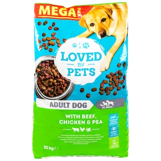 LOVED BY PETS | Σκυλοτροφή Βοδινό Κοτόπουλο Αρακά 10kg
