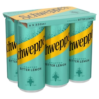 SCHWEPPES | Αναψυκτικό Bitter Lemon Κουτί 6x330ml