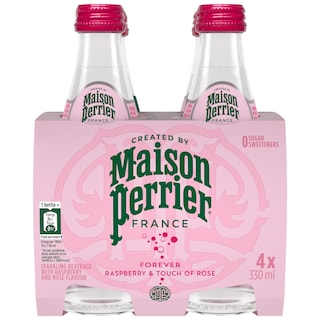 PERRIER | Ανθρακούχο Νερό Maison Perrier Rasberry Rose 4x330ml
