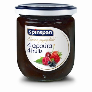 SPIN SPAN | Μαρμελάδα 4 Φρούτα 380g