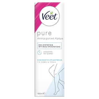 VEET | Αποτριχωτική Κρέμα Pure Ευαίσθητες Επιδερμίδες 100ml