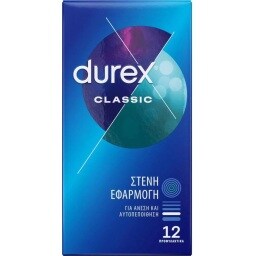 DUREX | Προφυλακτικά Classic Στενή Εφαρμογή 12 Τεμάχια