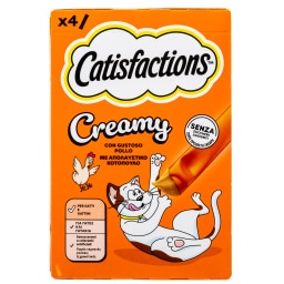 CATISFACTIONS | Snack Γάτας Creamy Κοτόπουλο 4x10g