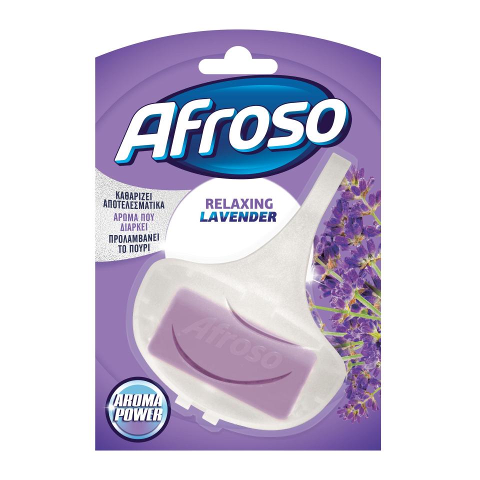 AFROSO Καθαριστικό Block Τουαλέτας Relaxing Lavender 40g