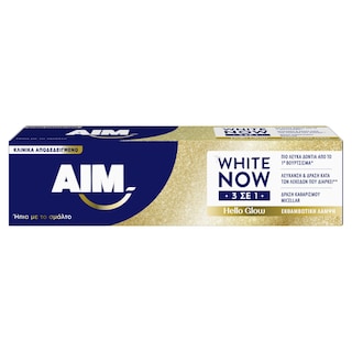 AIM | Οδοντόκρεμα White Now 3σε1 Hello Glow 75ml