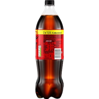 COCA COLA | Αναψυκτικό Cola Zero Φιάλη 2x1.5lt 400ml Δώρο