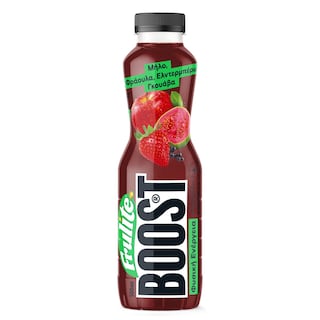 FRULITE | Φρουτοποτό Boost Μήλο Φράουλα Ελντερμπέρι Γκουάβα 500ml