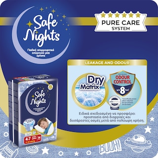 SAFE NIGHTS | Εσώρουχο Kids Pants Αγόρι 4-7 Ετών 14 Τεμάχια