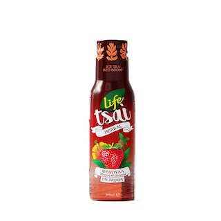 LIFE | Ice Tea Red Boost Φράουλα 0% Ζάχαρη 500ml
