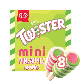 ΕΒΓΑ | Παγωτό Twister Mini Pineapple 8x43.5g