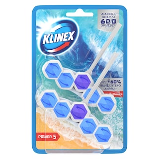 KLINEX | WC Block Power 5 Φρεσκάδα Ωκεανού 2x50g