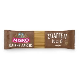 MISKO | Μακαρόνια Σπαγγέτι Ολικής Άλεσης Νο6 500g