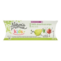 NATURE'S PROMISE | Αποξηραμένα Φρούτα Λωρίδες Μήλο Αχλάδι 20g