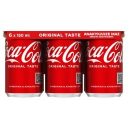 COCA COLA | Αναψυκτικό Cola Κουτί 6 X 150ml