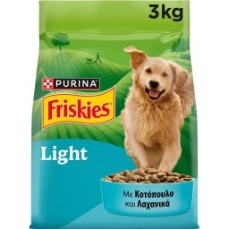 FRISKIES | Σκυλοτροφή Light Κοτόπουλο και Πρόσθετα Λαχανικά 3kg