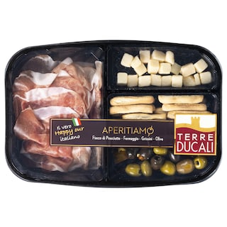 - | Προσούτο με Προβολόνε Κριτσίνια και Ελιές 150g