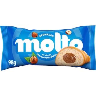 MOLTO | Κρουασάν Πραλίνα Φουντουκιού 98g