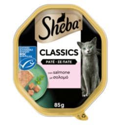 SHEBA | Γατοτροφή Σολομός Πατέ 85 gr