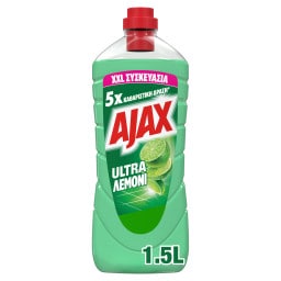AJAX | ULTRA | Καθαριστικό Πατώματος Ultra Λεμόνι 1.5lt