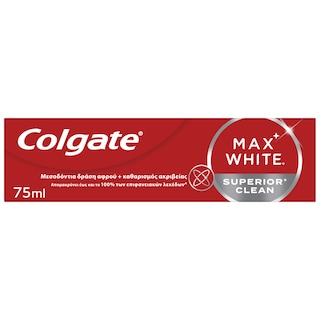 COLGATE | Οδοντόκρεμα Max White Superior Clean 75ml
