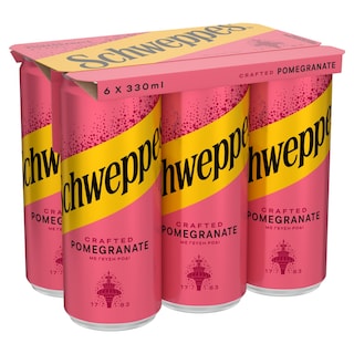 SCHWEPPES | Αναψυκτικό Ανθρακούχο Ρόδι 6x330ml