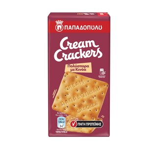 CREAM CRACKERS | Κράκερς Πολύσπορα Κινόα 195g
