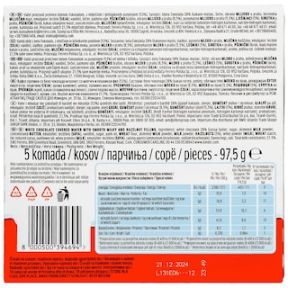 KINDER | Λευκή Σοκολάτα Bueno Φουντούκι 5x19.5g