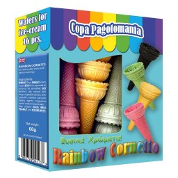 PAGOTOMANIA | Χωνάκια Παγωτού Χρωματιστά 16 Τεμάχια 68g