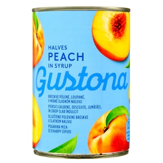 GUSTONA | Κομπόστα Ροδάκινα Μισά 410g