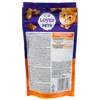 LOVED BY PETS | Σνακ Γάτας Πουλερικά και Τυρί 50g