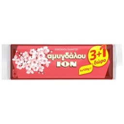 ΙΟΝ | Σοκολάτα Αμυγδάλου 100g 3+1 Δώρο