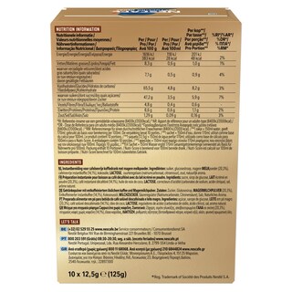 NESCAFE | GOLD | Στιγμιαίος Καφές Cappuccino Decaf 10x12.5gr