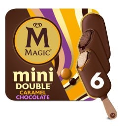MAGIC | Παγωτό Ξυλάκι Mini Double Caramel Chocolate 6x47g