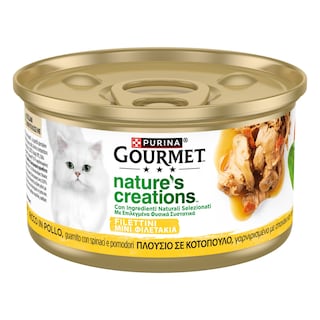 GOURMET | Γατοτροφή Natures Creations Κοτόπουλο 85g