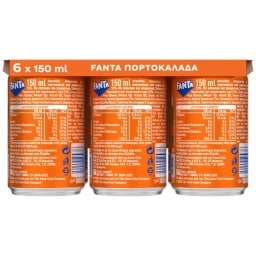 FANTA | Πορτοκαλάδα Κόκκινη Κουτί 6x150ml