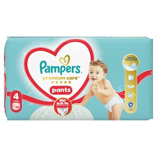 PAMPERS | Πάνες Βρακάκι Μωρού Premium Care Pants Νο4 58 Τεμάχια