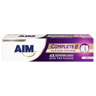 AIM | Οδοντόκρεμα Complete 8 Maximum Defense 75ml