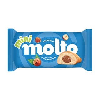 MOLTO | Κρουασάν Μίνι Πραλίνα Φουντουκιού 5x50g