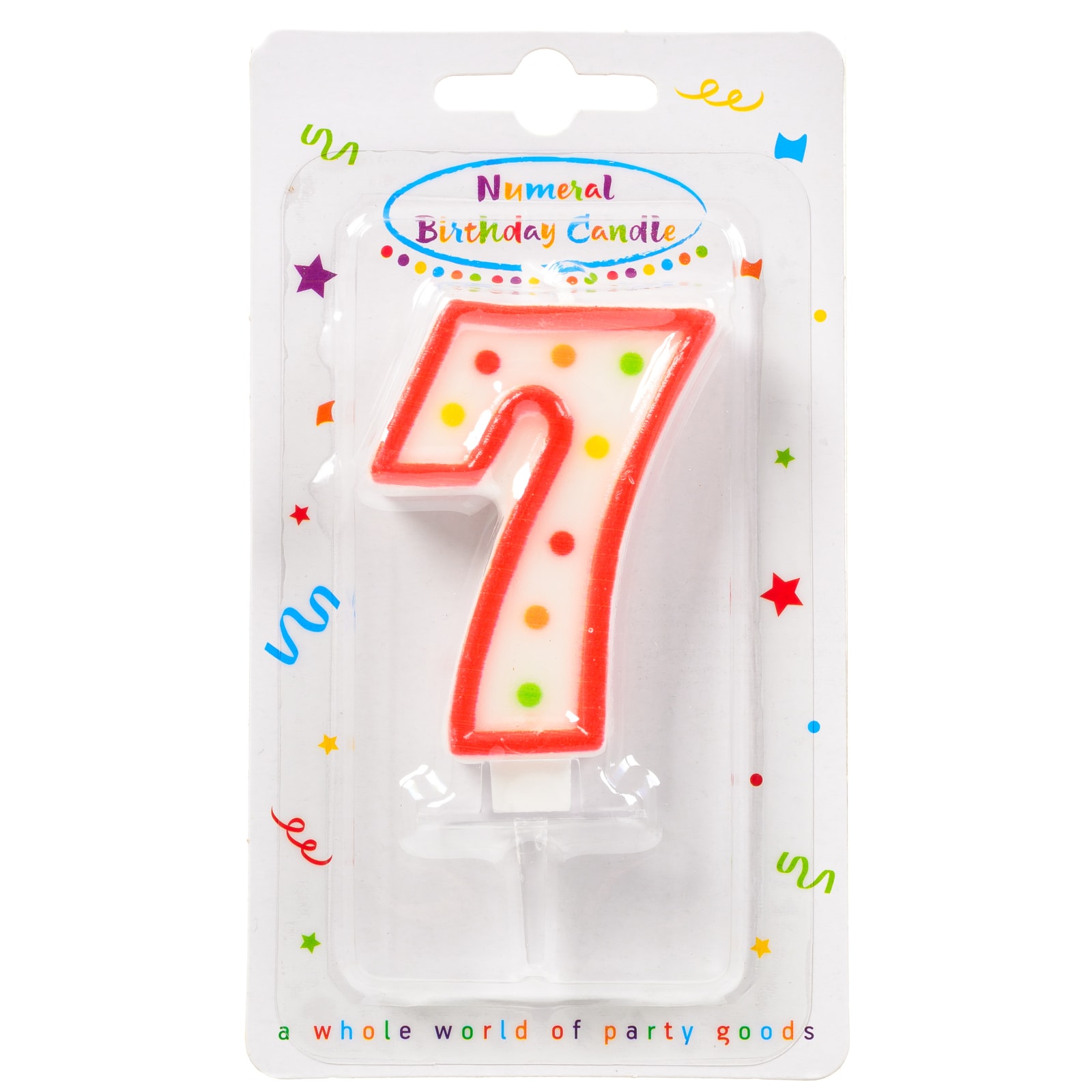 Κερί Γενεθλίων Νο7 1 Τεμάχιο