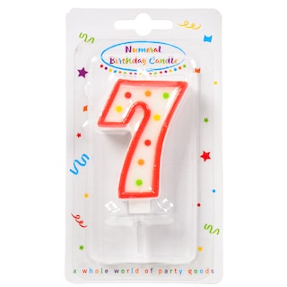 DECORATA | Κερί Γενεθλίων Νο7 1 Τεμάχιο