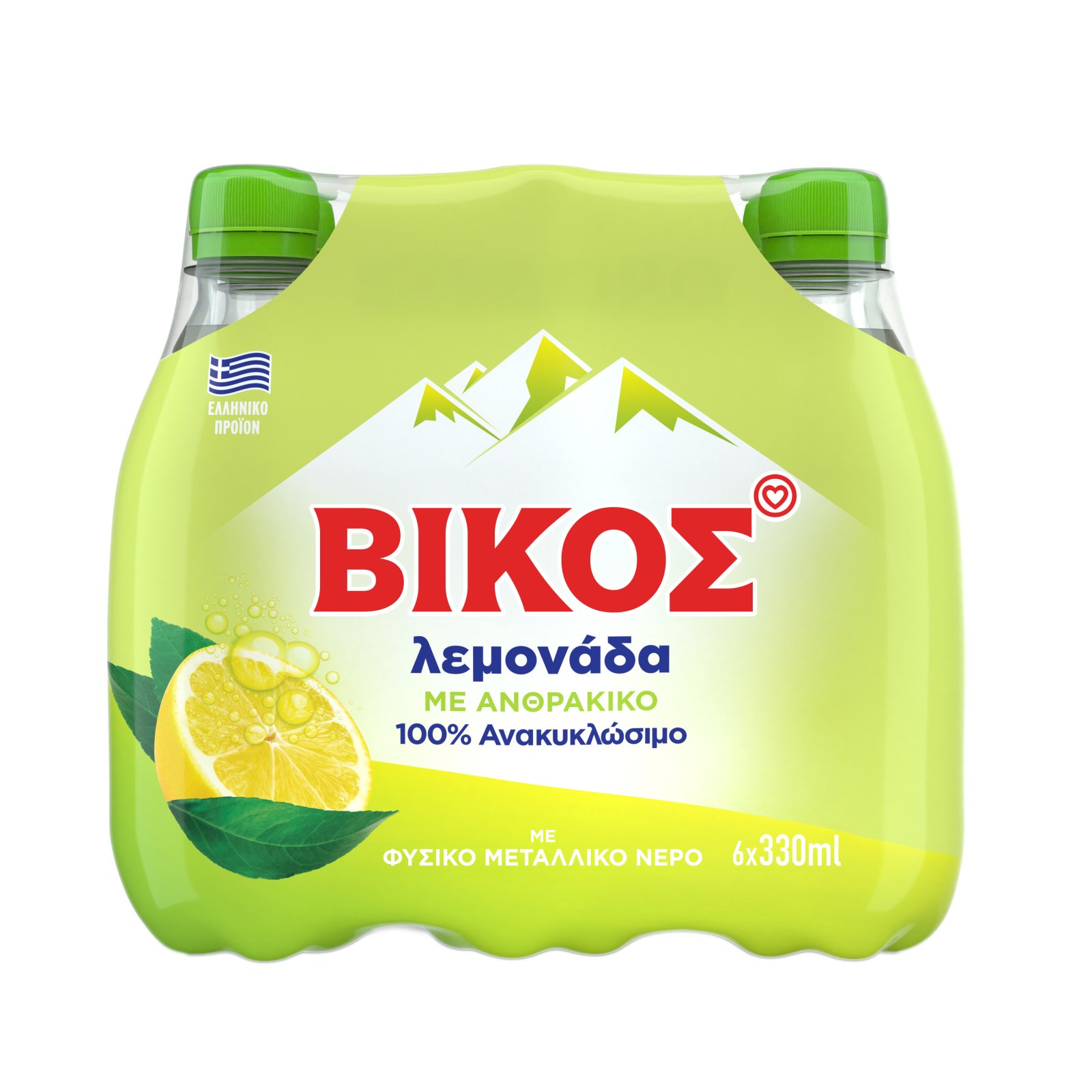 ΒΙΚΟΣ Αναψυκτικό Λεμονάδα Φιάλη 6 X 330ml