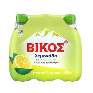 ΒΙΚΟΣ | Αναψυκτικό Λεμονάδα Φιάλη 6 X 330ml
