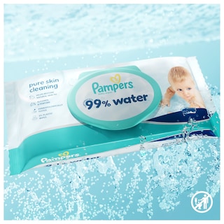 PAMPERS | Μωρομάντηλα 99% Water Αποκλειστικά Online 12x60 Τεμάχια